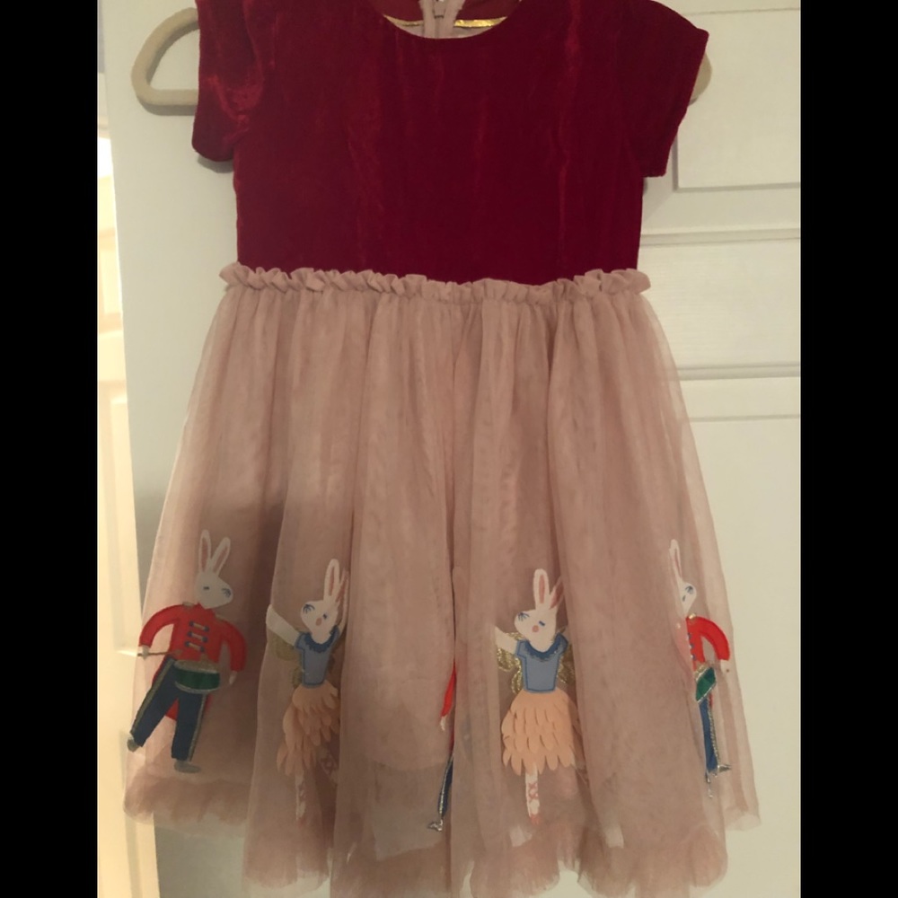 Mini Boden Christmas dress 7-8